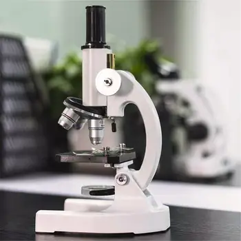 Увеличение микроскопа Биологическое 500X, Монокулярное увеличение для школьников, профессиональный лабораторный Микроскоп Изображение 2