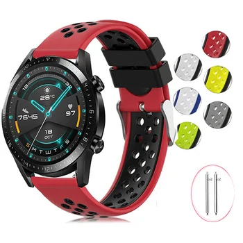 20 мм 22 мм Силиконовый ремешок для Huawei Watch GT 3 42 мм 46 мм/GT Runner/GT 2 Pro/GT 3 Pro Браслет для Huawei Watch 3 Pro Ремешок для часов