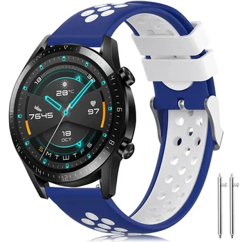 20 мм 22 мм Силиконовый ремешок для Huawei Watch GT 3 42 мм 46 мм/GT Runner/GT 2 Pro/GT 3 Pro Браслет для Huawei Watch 3 Pro Ремешок для часов Изображение 2
