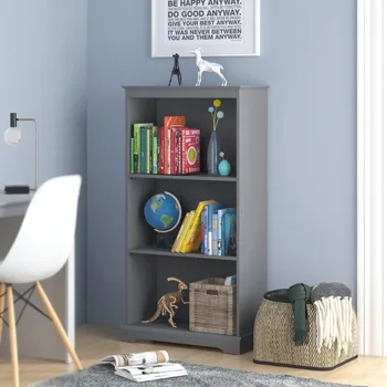 Полка детский книжный шкаф, серый