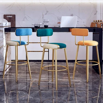 Укрепленный барный стул С европейской металлической спинкой, стулья для приема гостей, Минималистичные дизайнерские кухонные столы Altos Мебель для помещений
