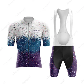 Комплект из джерси для велоспорта Pro Team, Летние велосипедные рубашки с коротким рукавом, Костюм для мужчин, одежда для велоспорта, дышащие топы, одежда для горных велосипедов Изображение 2