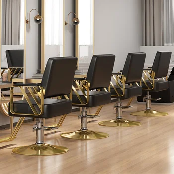 Парикмахерское кресло, специализированный парикмахерский салон, реверсивное парикмахерское кресло, кресло для стрижки волос, магазин Red tide, глажка и бритье Изображение 2