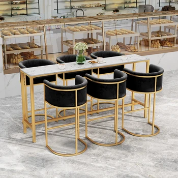 Металлические роскошные обеденные стулья Nordic Mobile, современный дизайн для кухни, стулья для спальни, элегантная мебель для салона, садовая мебель Изображение 2