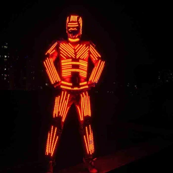 Светодиодное освещение, костюмы роботов kryoman, светодиодные костюмы lumious на сцене ночного клуба, цирка, театра Изображение 2