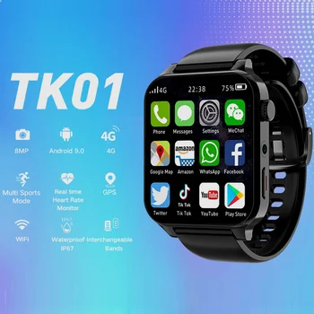 2023 Новые Мужские Часы TK01, Мужские Умные часы Android 9,0, 1,99 