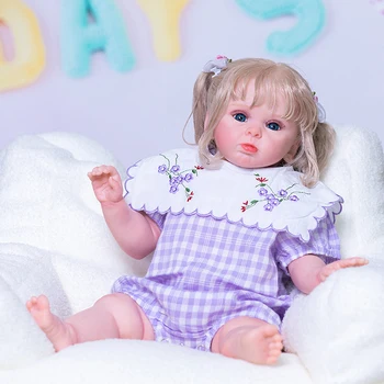 55-сантиметровая возрожденная 3D-кожа для девочки с видимыми венами, детские игрушки-куклы, Рождественский подарок