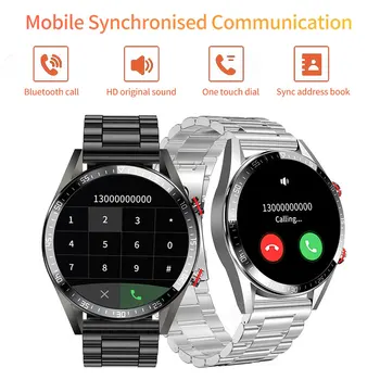Мужские Смарт-часы LIGE 454*454 с AMOLED экраном, всегда отображающие время, Bluetooth-вызов, Местную музыку, Погоду, Умные Часы Для Мужчин Android Изображение 2