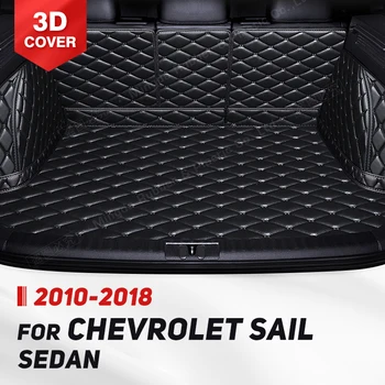 Коврик для багажника с полным покрытием для Chevrolet Sail Седан 2010-2018 17 16 15 14 13 12 11, автомобильный чехол, аксессуары для защиты интерьера