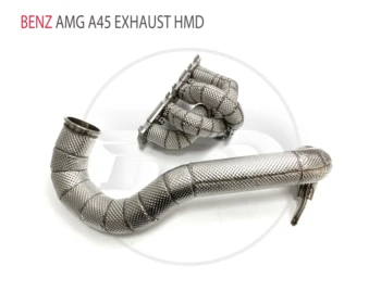 Выпускной коллектор HMD Downpipe для Benz AMG A45 Автомобильные аксессуары с коллектором каталитического нейтрализатора без трубы Cat Изображение 2
