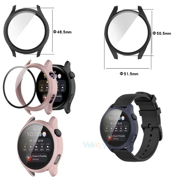 10 шт. матовой защитной пленки для экрана, чехол для ПК для Huawei Watch 3 Pro, жесткий чехол для смарт-часов, бампер с пленкой из закаленного стекла для Watch3 Изображение 2