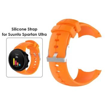 Силиконовый ремешок для Suunto Spartan Ultra, однотонный ремешок для часов, замена браслета Изображение 2