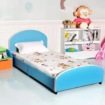 Детская мебель мальчик 1.07 метра главная спальня простая детская кровать мягкая упаковка карточная кровать Изображение 2
