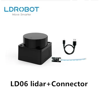 LDROBOT LD06 и LD19 12-метровый радарный лидарный сканер с поддержкой сканирования на 360 градусов ROS1 и ROS2 для внутреннего и наружного использования Изображение 2