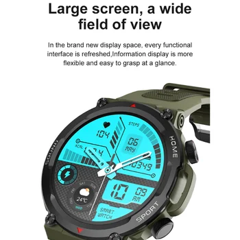 Смарт-часы Для Мужчин И Женщин с Bluetooth-вызовом, 1,39-дюймовый HD-большой экран, Мониторинг здоровья, Фитнес-трекер, Спортивные Водонепроницаемые Умные часы Изображение 2