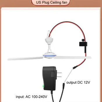 D0AB 2 в 1 Регулируемая скорость Малошумящий Пульт Дистанционного управления Синхронизацией Потолочного вентилятора USB Зарядка Изображение 2