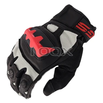 Мотоцикл GS Перчатки для BMW Motorrad гоночная одежда Черные/красные перчатки из натуральной кожи