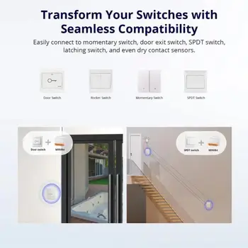 SONOFF MINI R4 WiFi Smart Switch 2-Полосное Управление Экстремальное Реле eWeLink Модуль автоматизации Умного Дома Для Alexa Google Home Alice Изображение 2