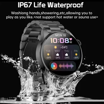 2023 Новые Смарт-часы с Bluetooth-вызовом Для Мужчин и женщин, экран Всегда показывает экран IP67, водонепроницаемые Женские умные часы для OPPO Realme 9 5G Изображение 2