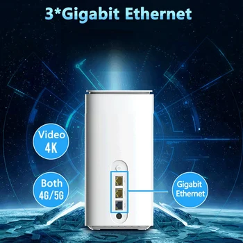 5G Wifi Маршрутизатор WIFI6 Маршрутизатор CPE Gigabit LAN Порт 1200 Мбит/с 2,4 G + 5G Поддержка 100 Пользователей Для предприятий и домохозяйств Изображение 2