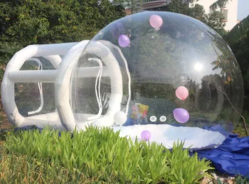 Шатер пузыря купола Иглу на открытом воздухе партии детей раздувной кристаллический Ясный раздувной дом Баллона пузыря