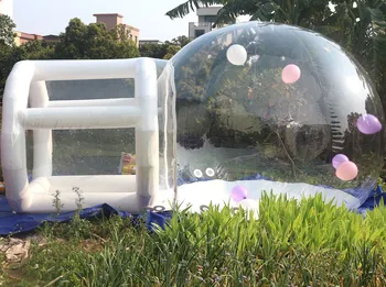 Шатер пузыря купола Иглу на открытом воздухе партии детей раздувной кристаллический Ясный раздувной дом Баллона пузыря Изображение 2