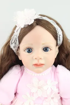 2015new design 24-дюймовая возрожденная кукла-малышка Фридолин с укоренившимися волосами, реалистичная милая девочка, настоящее нежное прикосновение