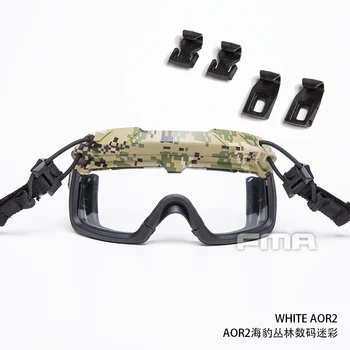 Специальные разделенные противотуманные очки для тактических шлемов, устойчивые к воздействию Lmpact, Полевые очки CS, серия прозрачных линз 3 мм, TB1333-W Изображение 2