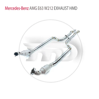 HMD Выхлопная Система Высокопроизводительная Водосточная Труба для Mercedes Benz AMG E63 W212 Гоночная Тестовая Труба Автомобильные Аксессуары