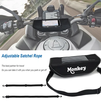 Для мотоцикла Honda Monkey 2023 новая водонепроницаемая дорожная навигационная сумка на руль мотоцикла Изображение 2