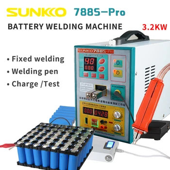 SUNNKKO 788S-PRO с точечным сварочным аппаратом на литиевой батарее емкостью 70 В 18650, маленьким ручным аппаратом для точечной сварки и зарядки аккумуляторов