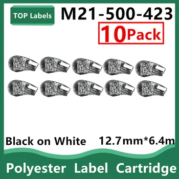 Совместимые с 10PK картриджи С надписями M21-500-423, Символами, штрих-кодом или графическими надписями высокого качества и четкости, черным по белому