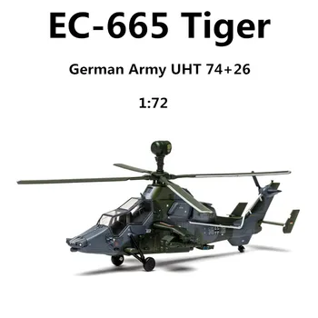 Масштабная Модель 1:72 Армии Германии EC-665 Европейский Тигр Сверхзвуковой Вооруженный Вертолет Игрушечный Самолет Дисплей Коллекции Украшений Подарочные Игрушки