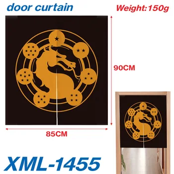 Драконий шар, окружающий полноцветную дверную занавеску, двумерная маленькая ткань для дверной занавески в японском стиле, анимация дверной занавески