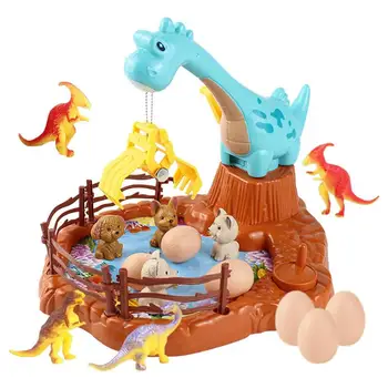 Мини-Машинка с когтями, игра в ловлю динозавров, Мультяшная игрушка для ловли Когтями, Машинки-краны, Забавные настольные игры для детей, Рождественский подарок