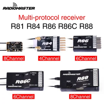RadioMaster R81 R84 R86 R86C R88 R161 R168 2,4 ГГц на расстоянии более 1 км SBUS Наноприемник, Совместимый с FrSky D8 TX16S, Поддерживает Возврат