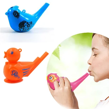 Цветной рисунок, свисток с водяной птицей, музыкальная игрушка для купания для детей раннего возраста, Обучающая Детская подарочная игрушка, музыкальный инструмент
