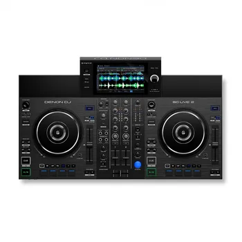 Летняя скидка 50%, лидер продаж, автономный DJ-контроллер Denon DJ SC Live 2 с наушниками HP1100 Изображение 2