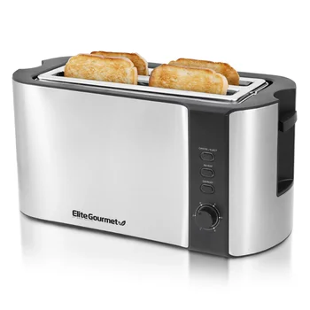 Тостер для гурманов ECT-3100, Хлебопечка на 4 ломтика, Кофеварка для Завтрака Изображение 2