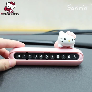 Мультяшный Парковочный номерной знак Sanrio Hello Kitty Может Скрывать Термостойкие и милые автомобильные Аксессуары, персонализированный подарок