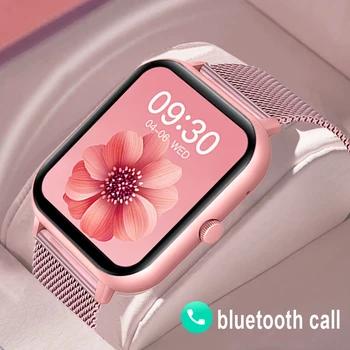 2023 Новые Женские смарт-часы Call Smart Watch с пользовательским циферблатом Smartwatch для Apple Водонепроницаемые Музыкальные часы Bluetooth С полным сенсорным экраном Часы-браслет