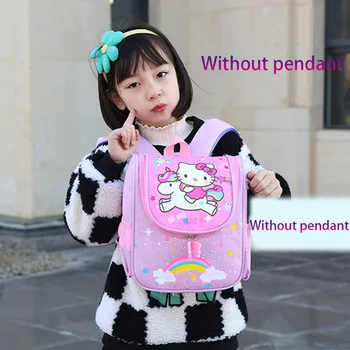 Sanrio Hello Kitty, Детский рюкзак, школьные сумки, Kawaii, Ранец для начальной школы, аниме, Мультфильм для девочек, Канцелярские принадлежности для учебы Изображение 2