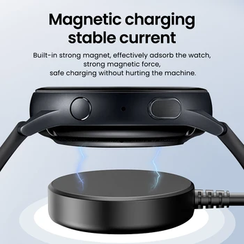 Кабель зарядного устройства для Samsung Galaxy Watch 5 Pro 4 3, Универсальные смарт-часы, кабель для быстрой зарядки с подставкой для док-станции, нескользящая основа Изображение 2