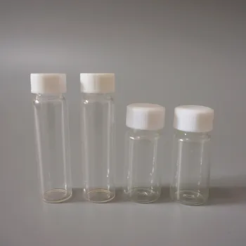 от 20 до 100 шт., лабораторная бутылка из прозрачного стекла объемом 10 мл, прозрачный флакон с реагентом, пластиковая крышка с винтом и полиэтиленовая прокладка