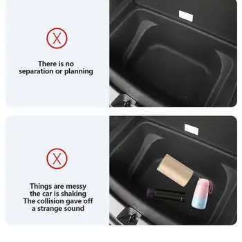 Органайзер для хранения в багажнике автомобиля, Многоцелевая Складная крышка, Портативная сумка для хранения в автомобиле, Складные карманы для хранения в багажнике для Tesla Изображение 2