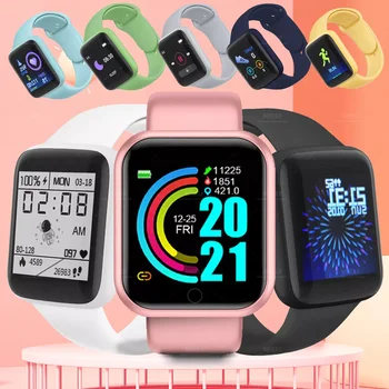 Умные часы D20 для мужчин, женские часы, Женские умные часы для Android, Модные Мужские часы, Фитнес-часы для девочек, Детские женские часы