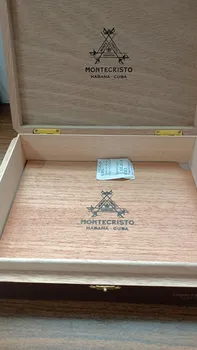 Коробка для сигар, хьюмидор, деревянная коробка для сигар 80-летия Монте, мужская коробка для сигар в стиле ретро, хьюмидор для путешествий, аксессуары для сигар Изображение 2