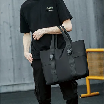 Японская модная сумка-тоут и наплечная сумка Большой Емкости, мужская сумка-портфель для подарка на день рождения, нейлоновая водонепроницаемая
