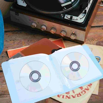 5шт Чехол 12 Вместимость Держатель Сумка для хранения дисков Кошелек Портативный Диск VCD Binder Movie Organizer для домашнего офиса Изображение 2