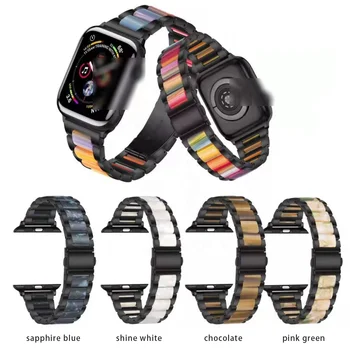 Ремешок из нержавеющей стали, совместимый с Apple Watch 44 мм 42 мм 38 мм, браслет Iwatch, ремешок для часов, металлический ремешок для часов Изображение 2